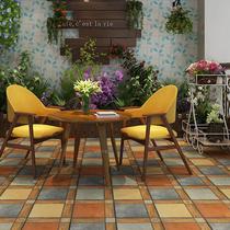 Vintage country balcony non-slip floor tiles Garden antique tiles Courtyard aisle tiles Bathroom floor tiles 300