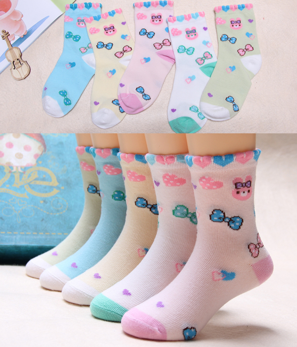 Vớ cotton cho trẻ em Mùa xuân và mùa thu Mùa đông cho bé trai và bé gái tất lưới cho bé