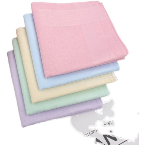 Хлопковый цветной мягкий носовой платок, экологичная подарочная коробка, впитывает пот и запах, хорошо впитывает воду