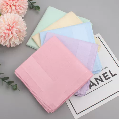 Хлопковый цветной мягкий носовой платок, экологичная подарочная коробка, впитывает пот и запах, хорошо впитывает воду