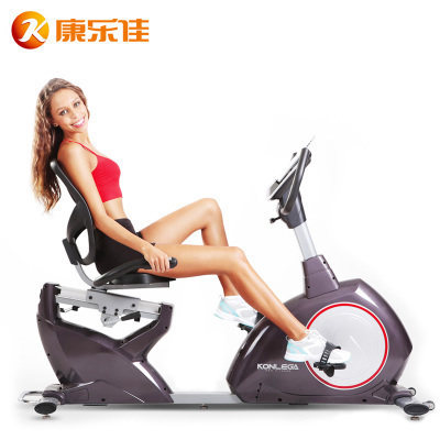Kanglejia Fitness Bike K8718R Horizontal Mute Magnetic Control Bike Backrest Lazy Car Elderly Fitness Bike
