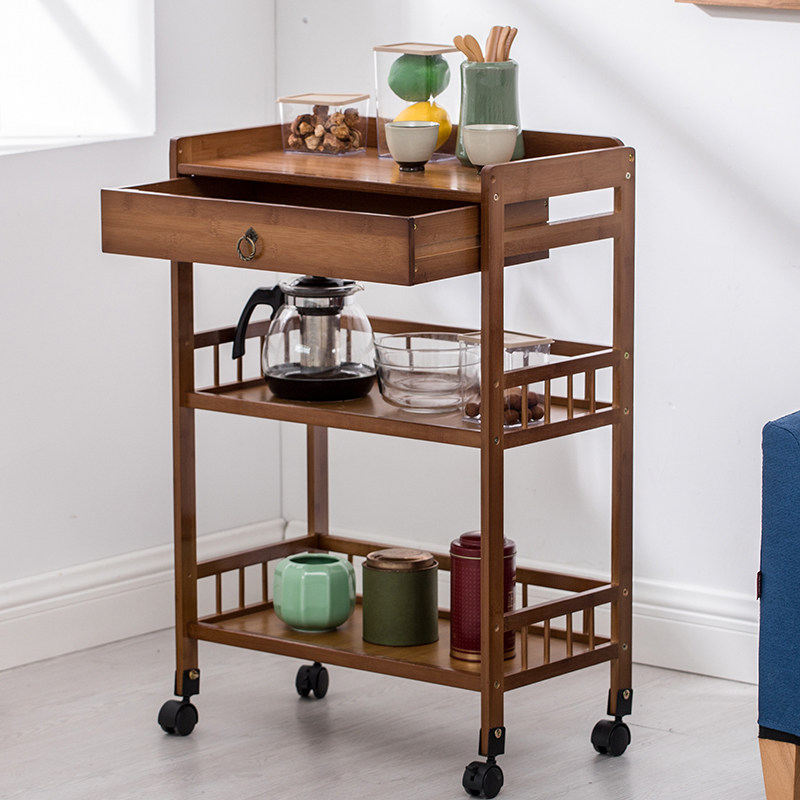 Office tea tea set rack tea cabinet floor simple living room home side table solid wood side cabinet storage cabinet