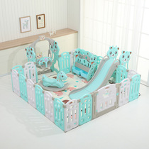 Indoor playground slide swing combination Childrens game fence Baby crawling mat Toddler guardrail safety fence