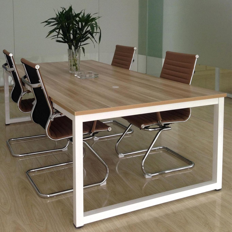 Plate Type Conference Table Steel Frame Staff Office Long Plate Type Conference Table Steel Frame Staff Office Long Simple Modern Negotiation Desk Computer