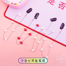 Small frescoed day series sweet and crystal flower pearls caring hair adorned with long hair decorative invisible streaming wire haircut headwear