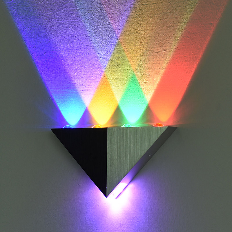 LED triangle household bar KTV wall lamp Living room bedroom bedside background wall Corridor aisle decorative lamps