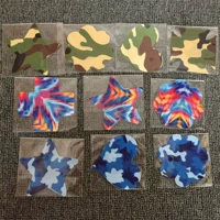 Камуфляж зеленый синий огонь сжигающий облако 10 пар