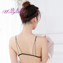 French sexy underwear backless without steel ring student front buckle cotton bra triangle cup new bra girl bra