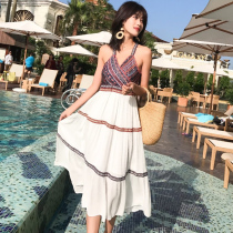 Beach dress Women in summer 2019 new mid-length style seaside holiday Bohemian Long dress Thai island holiday dresses