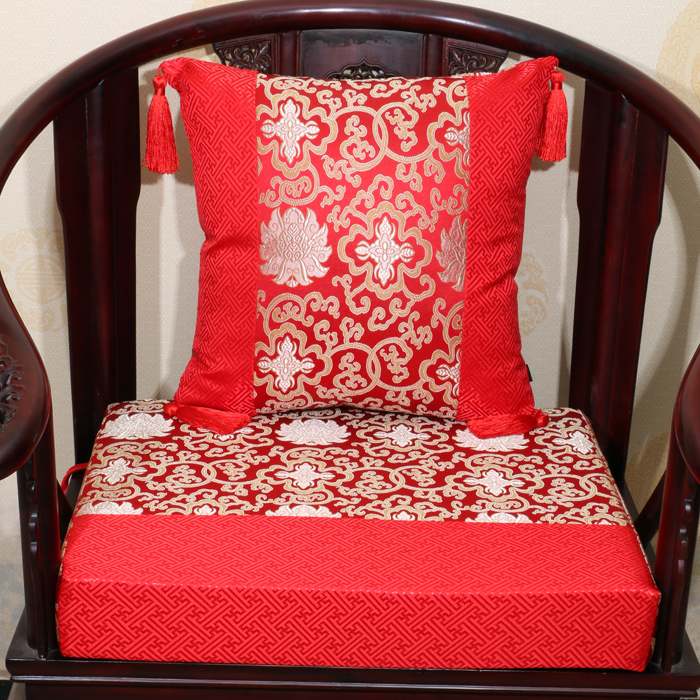 Trung Quốc sofa đệm gối thắt lưng gối gỗ gụ đệm 8cm dày xốp đệm đệm tùy chỉnh bộ đệm dem ghe
