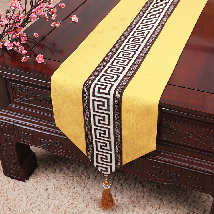 Mới Trung Quốc Zen bảng bảng cờ hiện đại tối giản chenille bàn cà phê vải hiên TV tủ cờ Trung Quốc gió giường cờ - Khăn trải bàn thảm trải bàn ăn