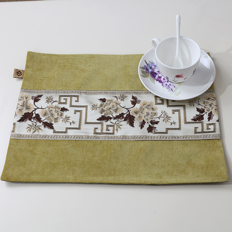 Trung Quốc cao cấp châu Âu Mỹ mới bảng vải placemat sang trọng coaster món ăn pad bảng mat cách nhiệt pad khăn trải bàn xưa