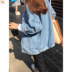 Mỏng mới bộ denim jacket ngắn thời trang bộ về sinh viên lỏng lẻo 8 mùa xuân và mùa thu bf phiên bản 