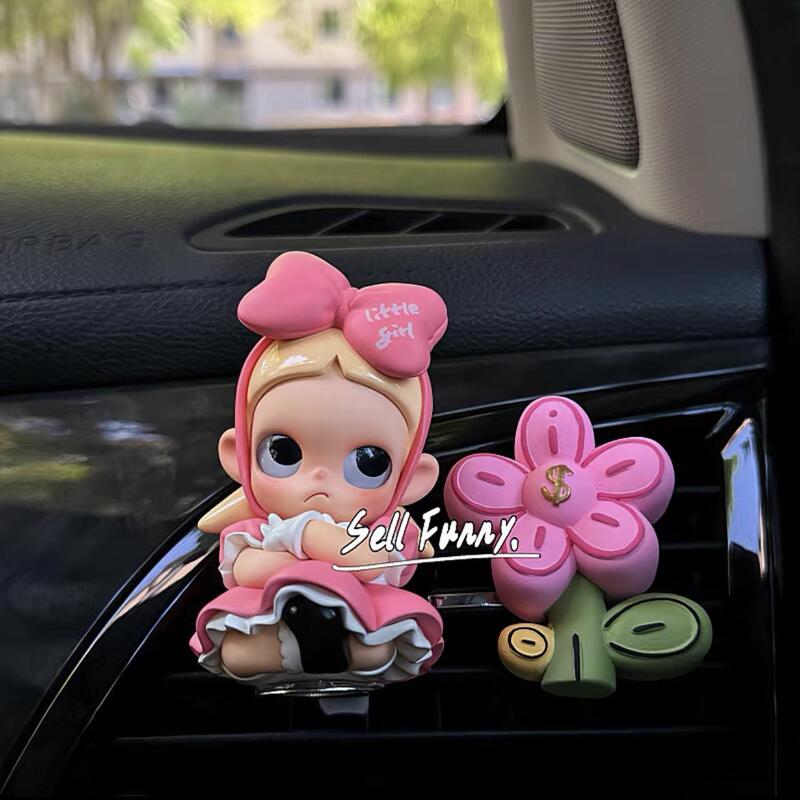 Car Air Freshener Vent Ornament Pop Mart Zsiga Car Interior Decoration Perfume 2024 New Model Electric Car Essentials