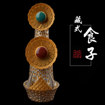 Tibetan supplies Tantric ritual implements painted eight large tormas the offering ritual implement is about 17cm high