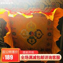 Tibetan Buddhist hall decoration cross pestle canopy canopy umbrella faucet embroidered Dharma wheel mandala ceiling canopy umbrella can be customized