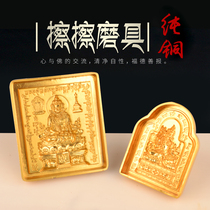 Tibetan tsa-tsa mold made of clay and pure copper for worshiping Tantric Buddhism in various sizes like ancient gold