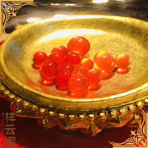 In the Indian Bodhi Gaya and other Buddha statues the illusion of seven-color illusion about 3-4 MM5 for the stupa