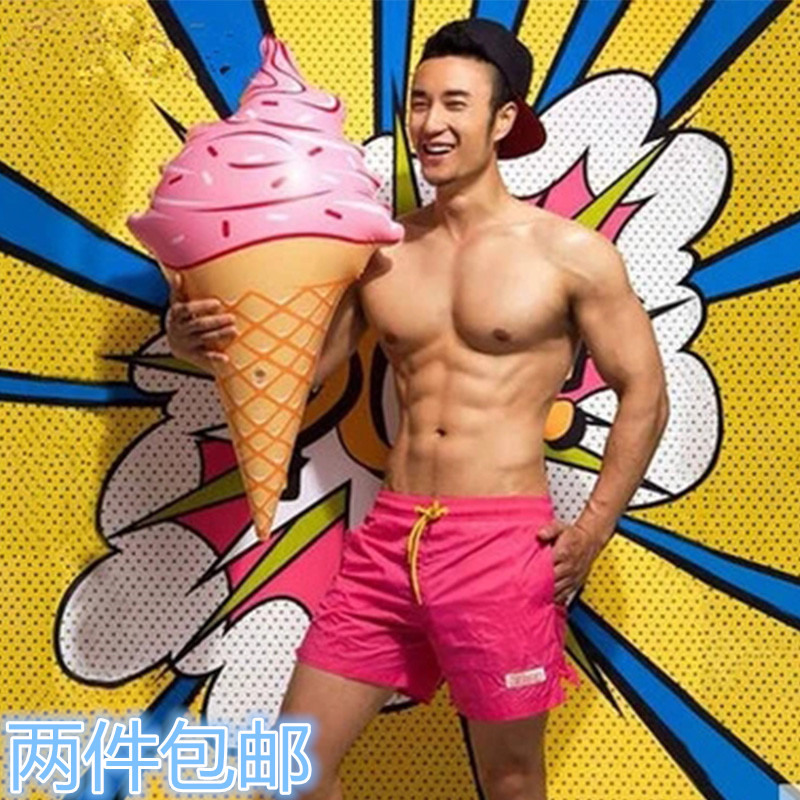 Large inflatable ice cream children toys inflatable balloon toys children tap thick plastic inflatable ice cream
