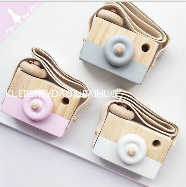 Lovely wooden camera fitting children's photography children's clothing home decoration in decoration in photography props