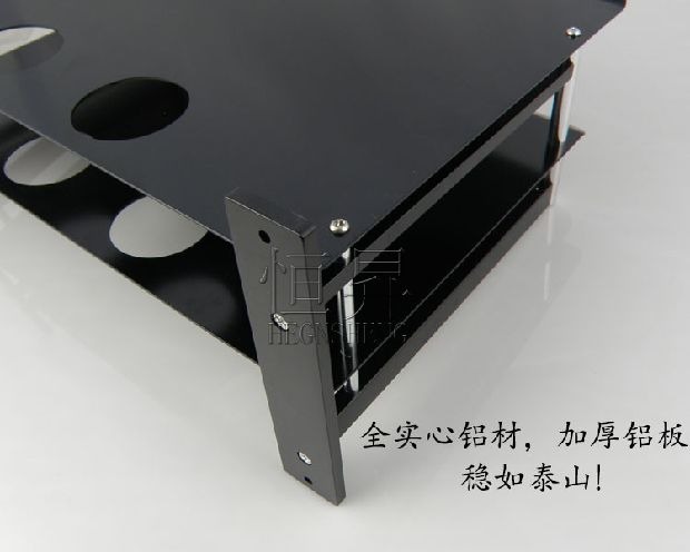 giá tivi tcl 43 inch Không gian hộp set-top hợp kim nhôm khung TV kỹ thuật số khung phụ khung bộ định tuyến mạng treo tường lớn hai lớp - TV ti vi màn hình phẳng