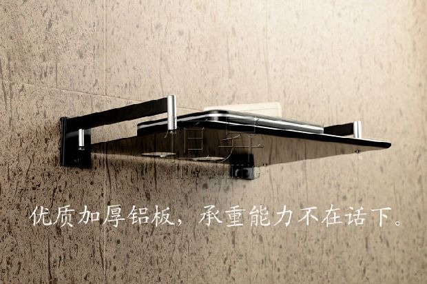 Không gian nhôm set-top hộp đen đôi rắn kỹ thuật số TV set-top hộp khung khung khung dày - Kệ kệ sách treo tường mini
