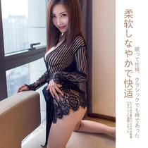 Student date skirt top Through Ice Silk split Ultra-Thin Moon house female Sexy Wild