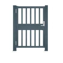 Aluminum alloy garden villa courtyard door single double open side small access control password swiping automatic electric gate