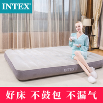 INTEX inflatable bed Household single double inflatable mattress thickened air cushion bed lunch break bed outdoor ultra-light mattress