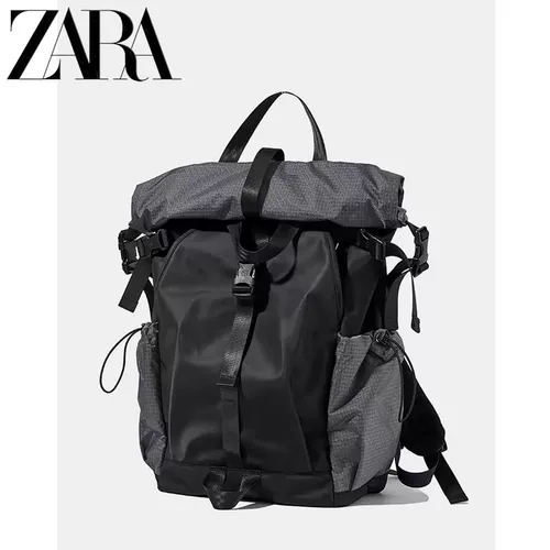 ZARA男包双肩包旅行运动户外登山骑行大容量背包大学生电脑书包潮
