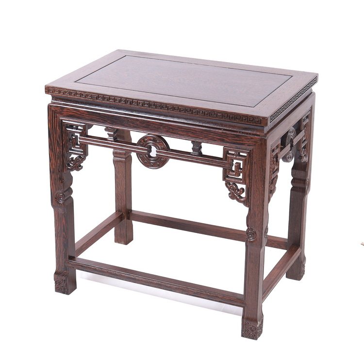 Chicken wing wooden Chinese flower stand living room decoration floor-to-ceiling flower a few mahogany storage bonsai stand solid wood base