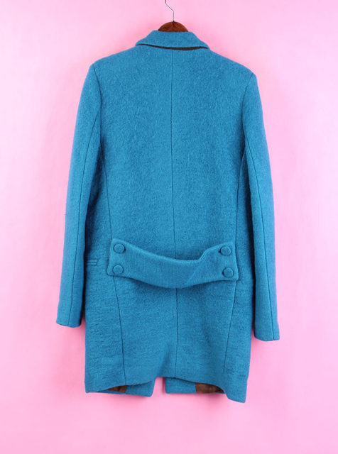 ຈັດສົ່ງຟຣີ [10,000] 109XY185 in stock women's spring and autumn cardigan lapel long-sleeved hard color woolen jacket