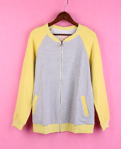 Wan] 104SYMM083 stock cut label womens spring and autumn stand-up collar long-sleeved casual maternity jacket top