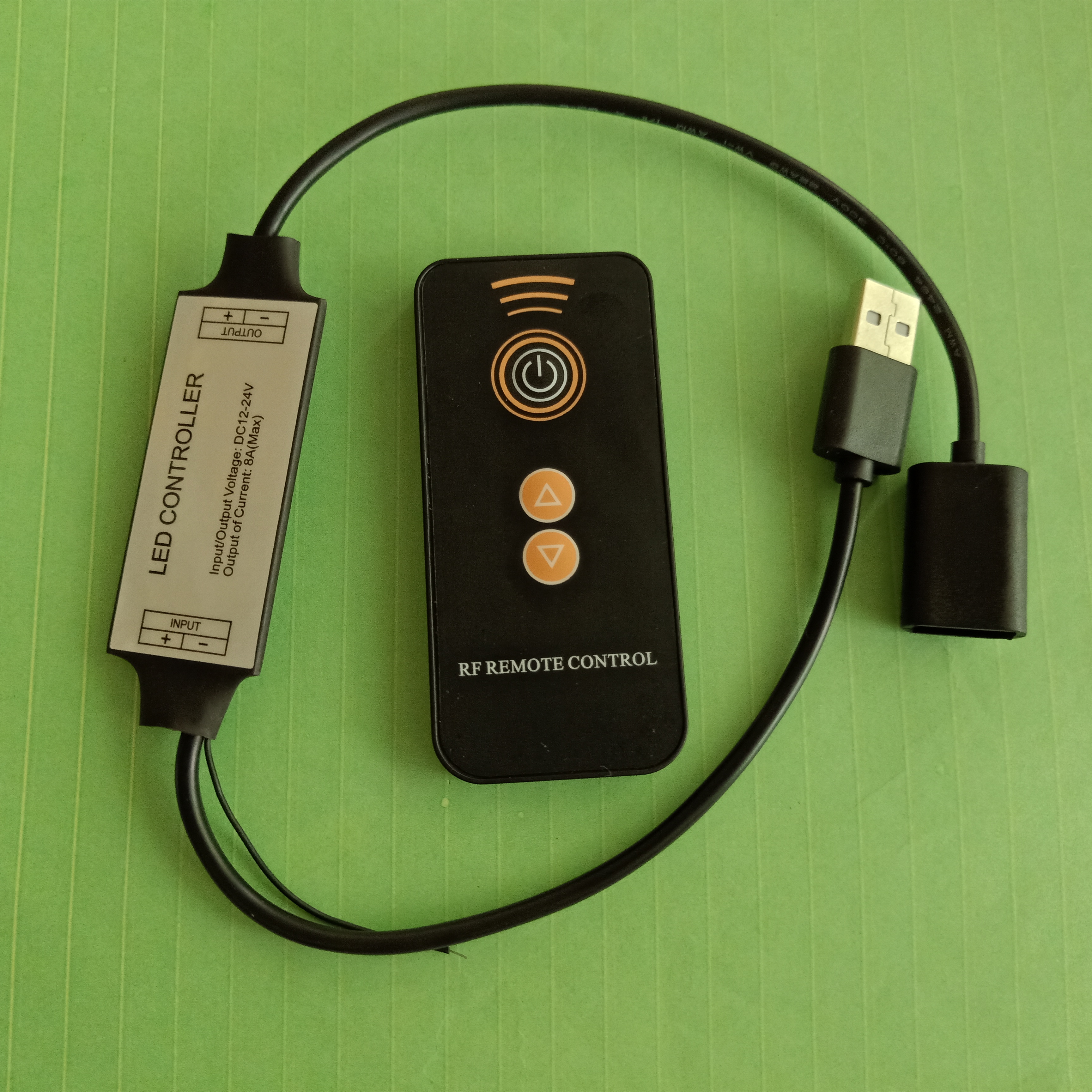 LED Dimmer Line Mini Regulator Radio Frequency Dimming Switch 5v Light Strip Ultra-thin Brightness Regulator USB Port