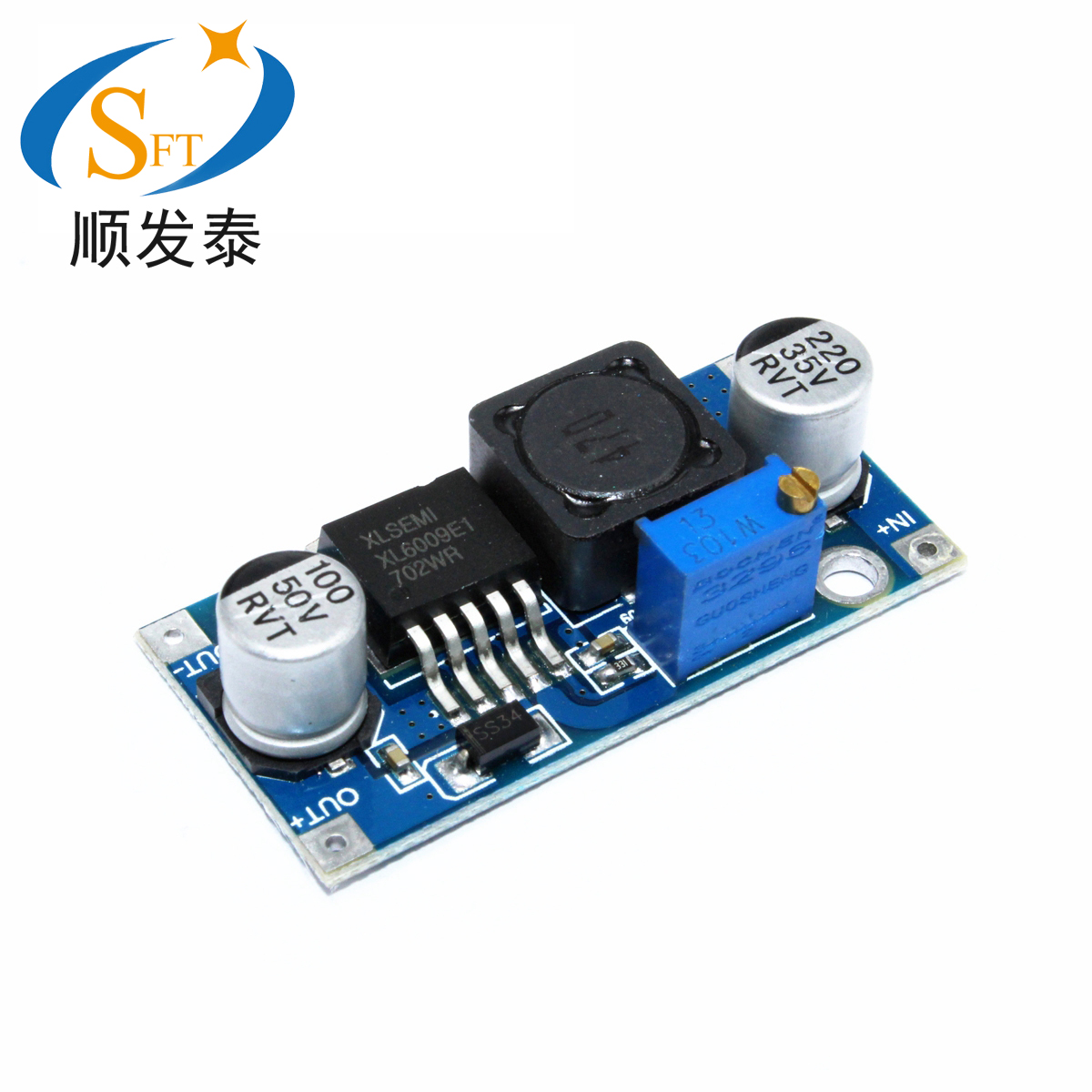 XL6009 boost module DC-DC power module output adjustable ultra LM2577 4A current