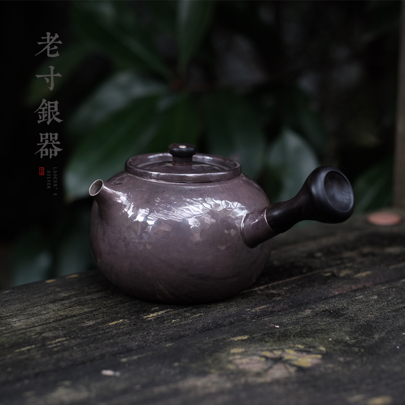 Pure handmade silver pot pure silver 999 bubble teapot silver teapot for a day-style silver pot pure silver bubble teapot home
