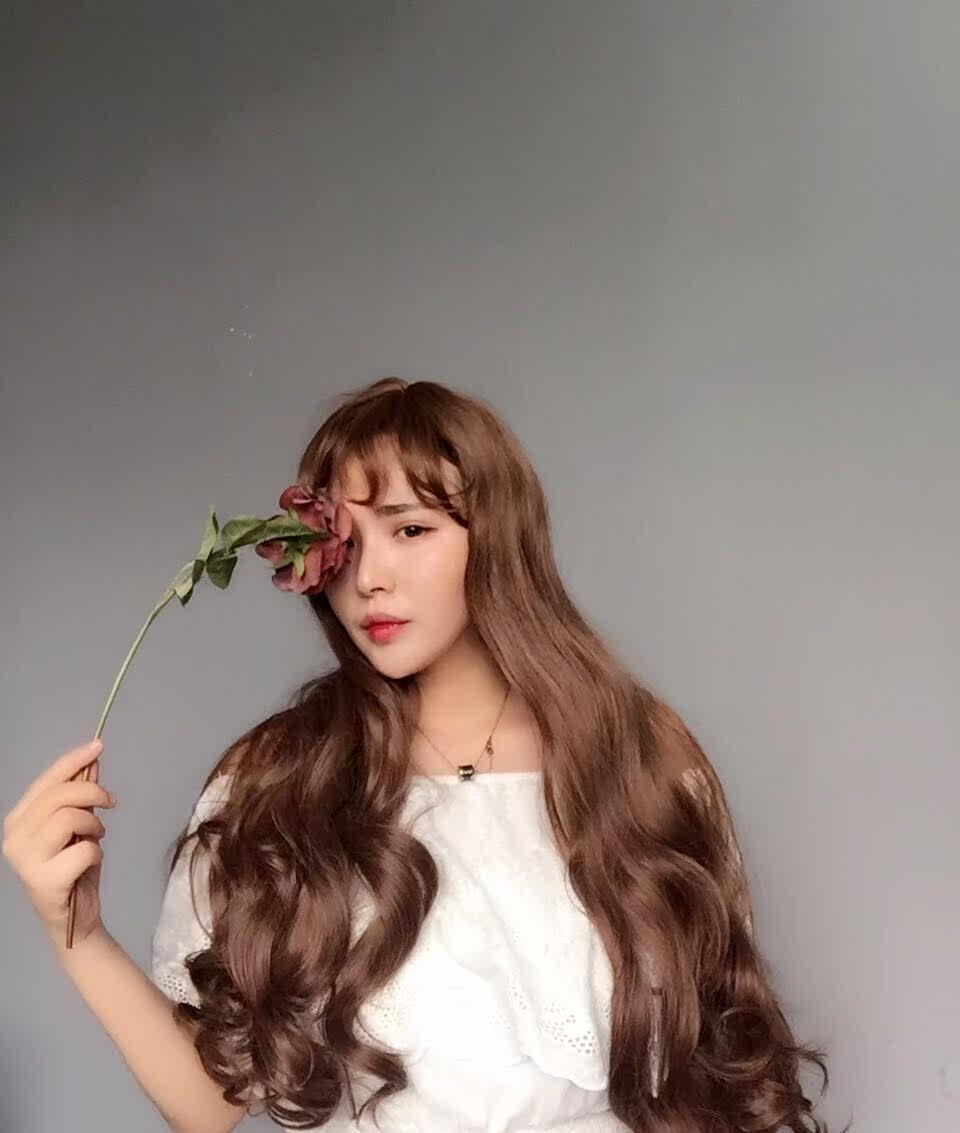 Perruque Air bangs longs cheveux boucles - Ref 2610352 Image 20