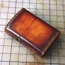 Suitable for ZIPPO lighter leather case vegetable tanned leather lighter genuine leather protective case hand-dyed retro distressed