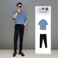 Черные штаны, рубашка, комплект