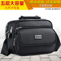 Waterproof Oxford Single Shoulder Bag Large Capacity Office File Bag Travel Bag Collection Wallet Business Bag Skew Satchel Universal