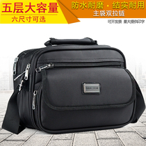 Waterproof Oxford Single Shoulder Bag Large Capacity Office File Bag Travel Bag Collection Wallet Business Bag Skew Satchel Universal