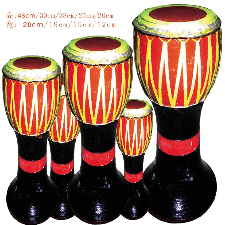 Yunnan Province plays drummer drums Dai ethnic elephant foot drum dancing instrument restaurant decorated façade children's drum new products