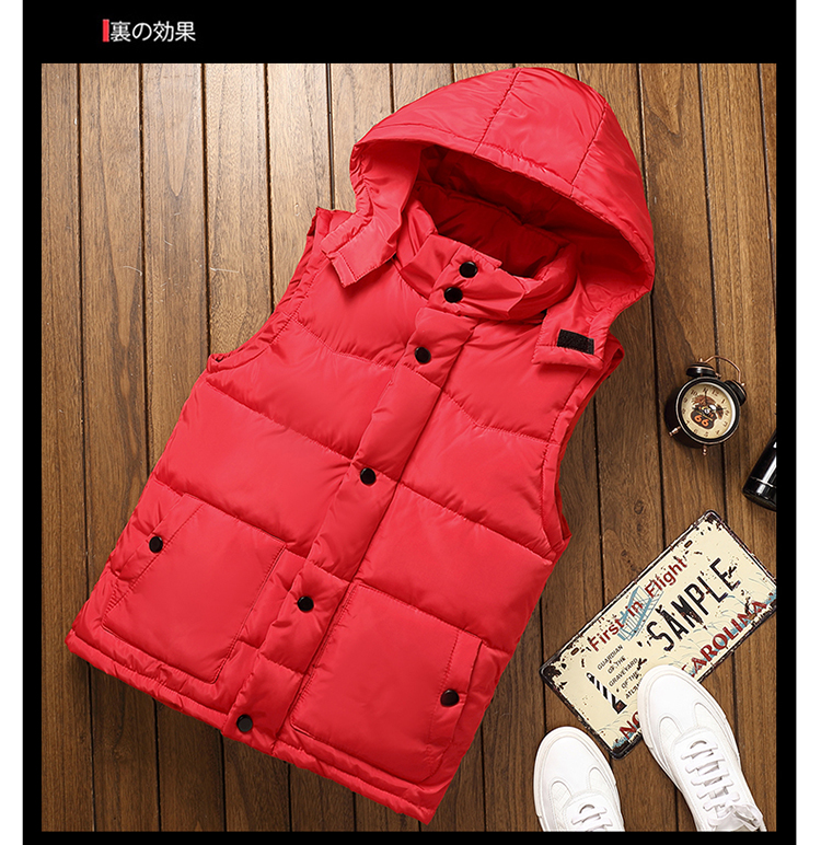 Mùa thu và mùa đông xuống cotton vest nam xu hướng kích thước lớn mỏng dày thanh niên vest vest vest nam áo khoác blazer nam hàn quốc