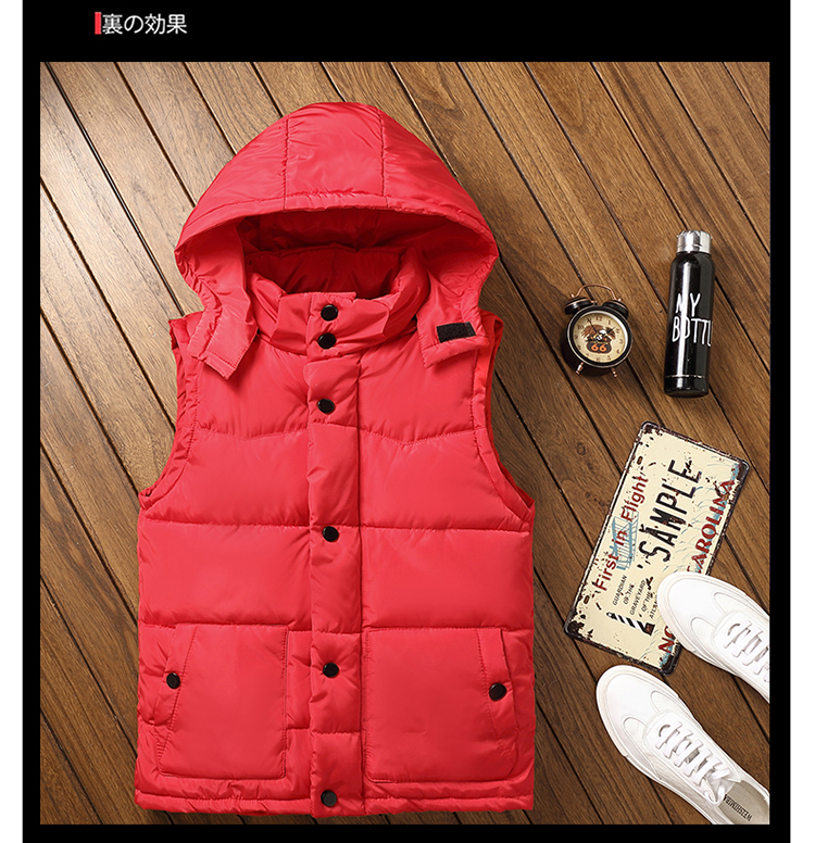 Mùa thu và mùa đông xuống cotton vest nam xu hướng kích thước lớn mỏng dày thanh niên vest vest vest nam áo khoác blazer nam hàn quốc