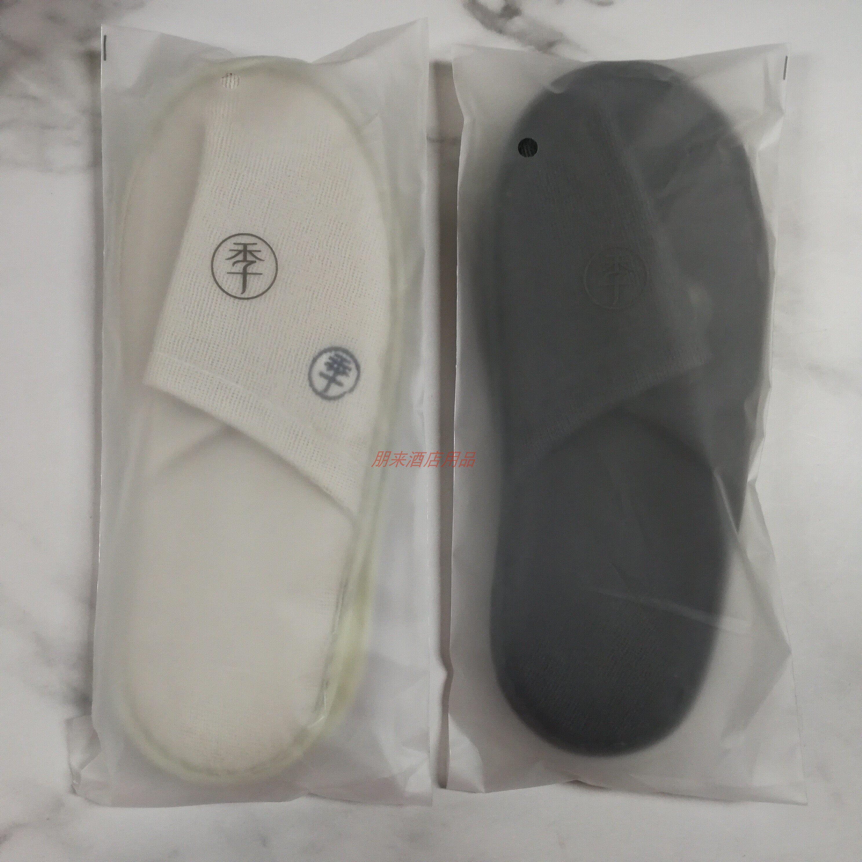 Full Season Hotel Slippers Soft Film bag Packaging XPE PVC Non-toxic Smell Disposable Slippers Manufacturer Direct