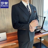 Комплект, мужской классический костюм в английском стиле для отдыха, в британском стиле, изысканный стиль