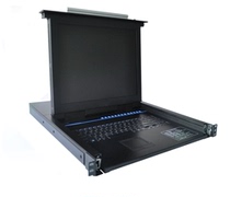 Comateric 8-mouth USB KVM KVM switcher 17-inch folded liquid crystal rack multi-computer shareware