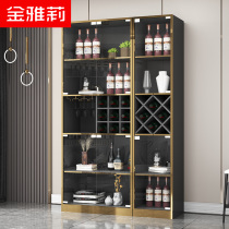 Light luxury wine cabinet locker against the wall glass cabinet display home living room modern simple wine collection Cabinet sideboard