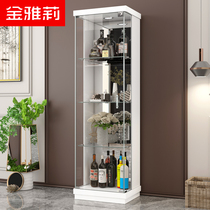 Small wine cabinet glass display cabinet living room modern simple wall decoration cabinet TV side cabinet restaurant home wine cabinet