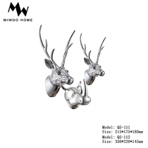 Aluminum Alloy Creative Deer Head Pendant Brief Eu American Style Board Room Hotel Clubhouse Rhinoceros Hanging Accessories Fashion Soft Dress Decoration
